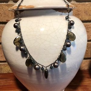 Banana Republic Smoky Statement Necklace